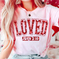 Loved John 3:16 Shirt, So Very Loved Shirt, Christian Valentines Sublimation Shirt, Valentine Glitter Tee, Valentines Day T Shirt, Faith and Cross Valentines Sweater, Couple Hodie and Sweater, T-Shirt