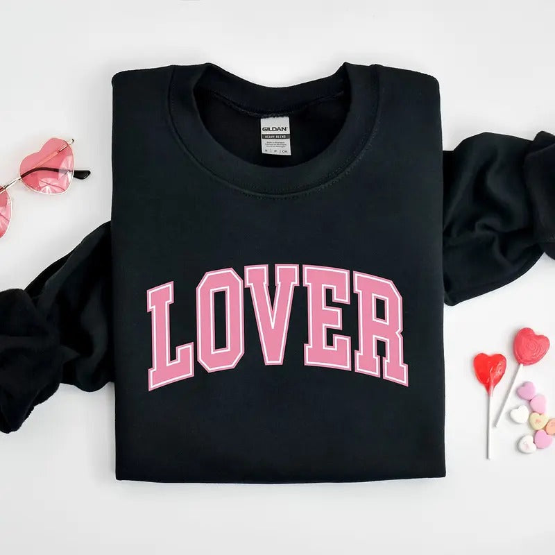 Lover Sweatshirt, Lover Valentines Sweater, Valentines Day Hoodie, Cute Valentine Gift Shirt, Valentine Lover Gifts,...