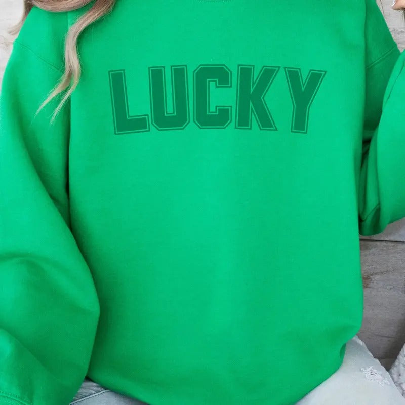 Lucky Green Sweatshirt T-Shirts, Hoodie | DripVista.com