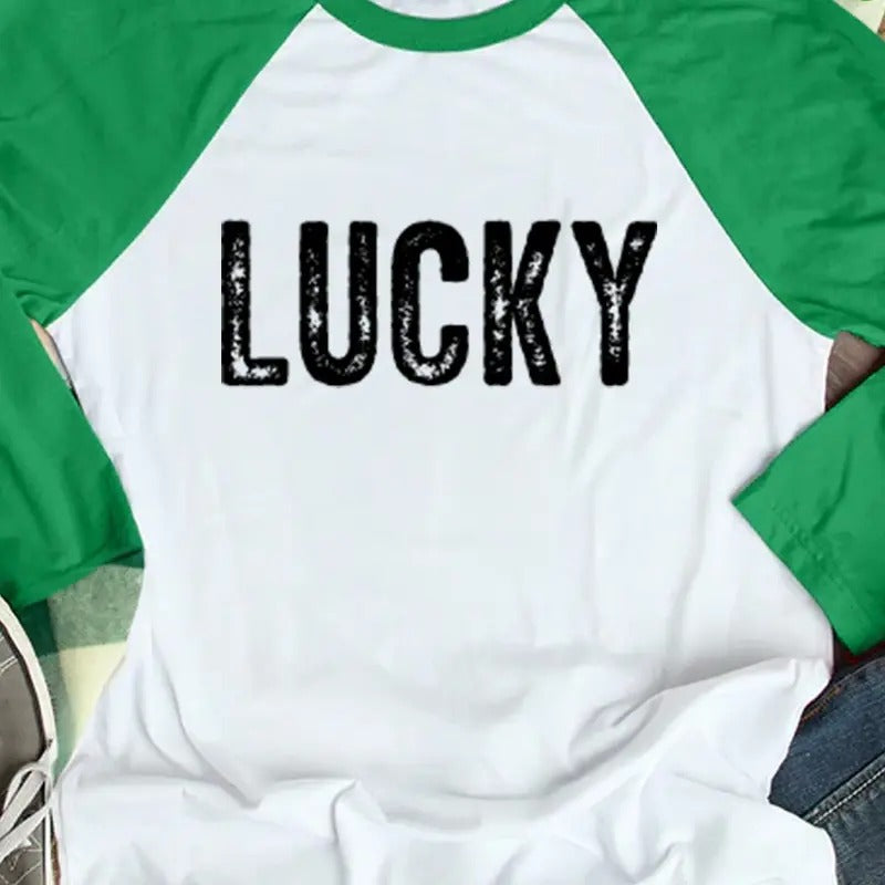 Lucky Raglan T-Shirts, Hoodie, Sweatshirt | DripVista.com