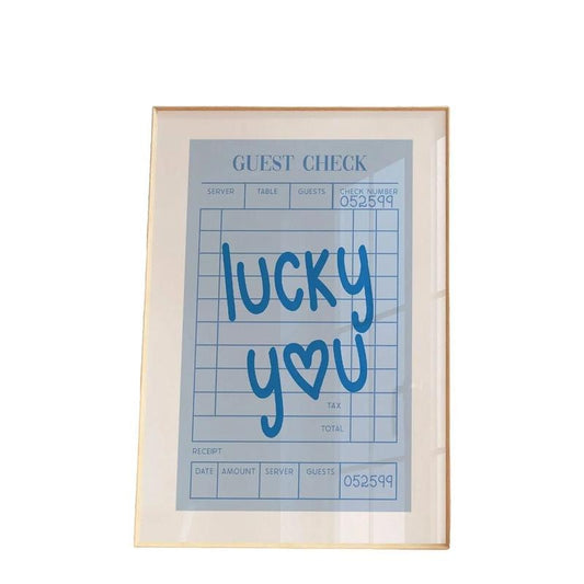 Lucky You Wall Art Print, Trendy Guest Check Art, Let's Go Girls Cowgirl Coastal, Pink Western Wall Art, College Wall Poster, Gifts For Women Besties Art Prints, Poster Prints No Frame, Wall Decoration, Wall Posters, Gifts For Birthday Christmas Xmas