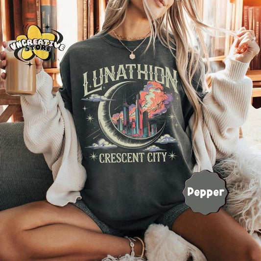 Lunathion Crescent City Shirt, Bryce Tattoo, Bryce Quinlan Bookish Merch, Crescent City Sjm Merch, House Of Earth And Blood