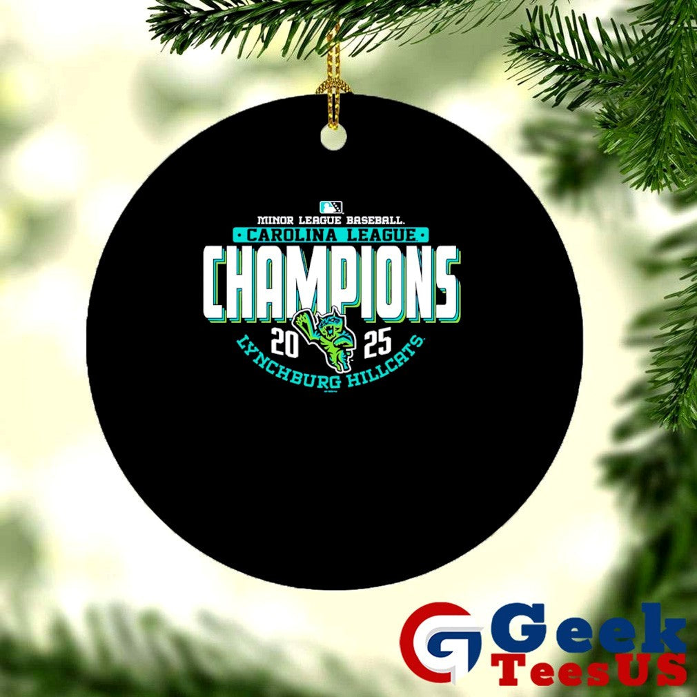 Lynchburg Hillcats Store 2025 Carolina League Champions logo shirt