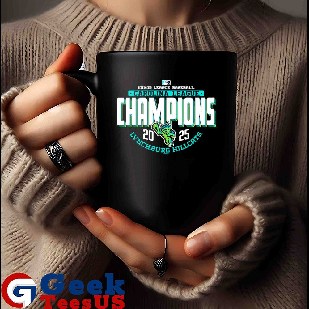 Lynchburg Hillcats Store 2025 Carolina League Champions logo shirt