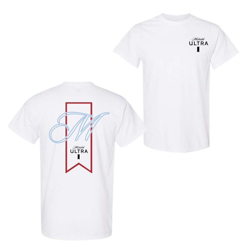M Michelob Ultra T-Shirt Sweatshirt Hoodie 2 Side, Unisex Shirt, For Men, For Women | DripVista.com