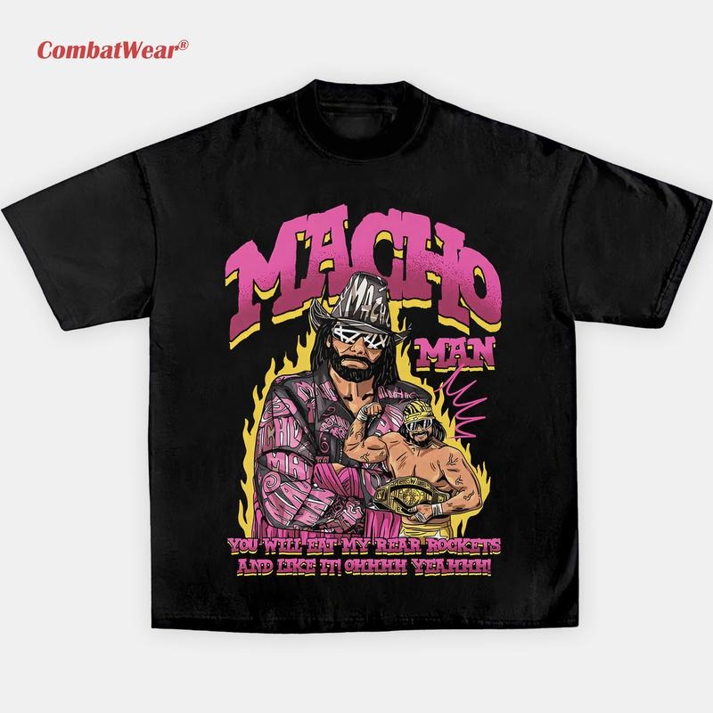 MACHO MAN TEE, Wrestling Tee, Wrestling Graphic Tee, 2025 Wrestler Shirt, Sports Shirt, Vintage Wresting Shirt, Wrestling Fan Gift