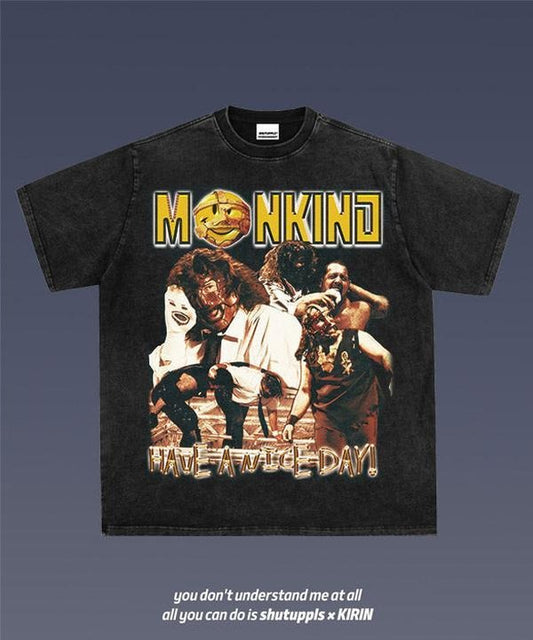 MANKIND 1.0 VINTAGE TEE | GRAPHIC T-SHIRT SWEATSHIRT HOODIE | GIFT FOR FAN