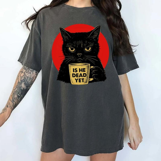 MAPTEES Is He Deaad Yet Comfort Colors Shirt, Liberal T-shirt, Dark Humor Graphic Tee, Protest Clothing, Political Outfits, Subtle FDT Tee