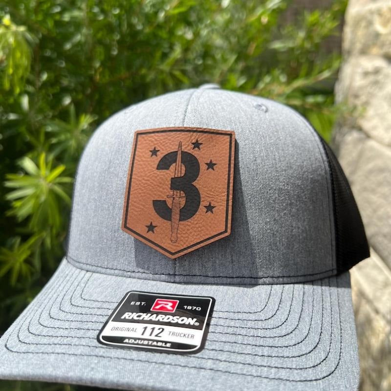 MARSOC 3rd Marine Raider Battalion Leather Hat Patch Richardson Hat Mesh Back Snap Back | Salty Vet | T-Shirts, Hoodie,...
