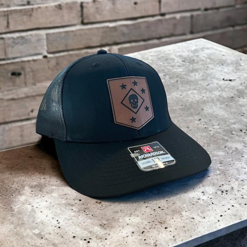 MARSOC Recon "Marine Raider" Leather Hat Patch Richardson Hat Mesh Back Snap Back | Salty Vet | T-Shirts, Hoodie, Sweatshirt