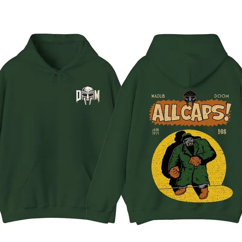 MF Doom Madlib All Caps T-shirt Sweatshirt Hoodie | DripVista.com