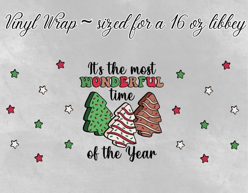 MOST WONDERFUL TIME OF THE YEAR VINYL CUP WRAP T-Shirts, Hoodie, Sweatshirt | DripVista.com