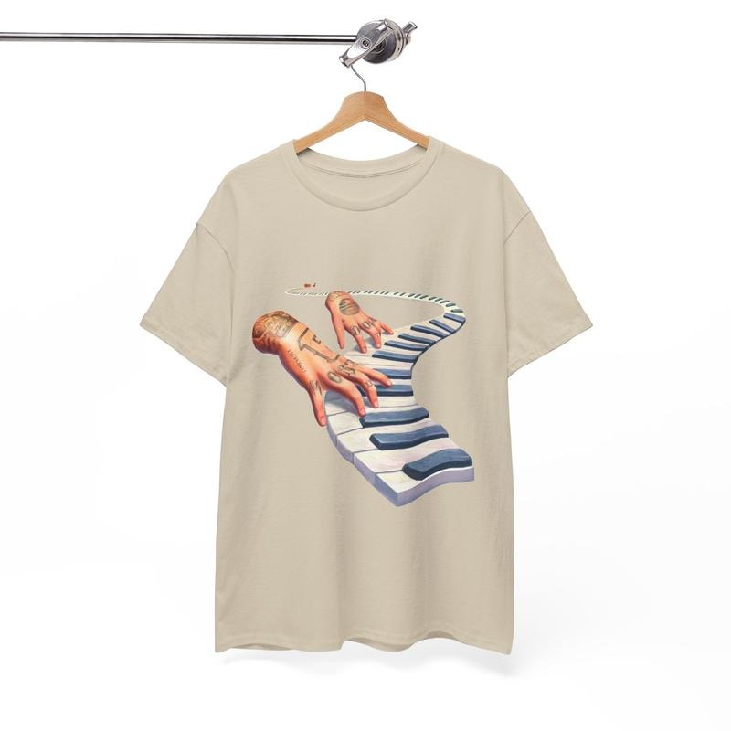 Mac Miller Piano Tshirt, Music Tshirt, Hiphop Tee, Rap Shirt, Street Wear Crewneck Cotton