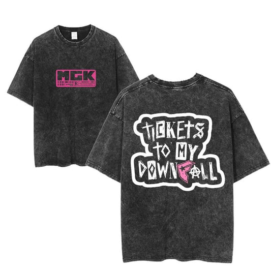 Machine Gun Kelly Tickets To My Downfall T-Shirt, MGK Graphic Tee, Emo Punk Rock Tour Shirt, Vintage Music Fan Shirt, Unisex Streetwear Tee