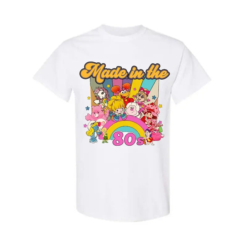 Made In The 80s Shirt, 80s Cartoon Friends Nostalgia T-shirt, Sweatshirt, Hoodie, Trendy Shirt | DripVista.com