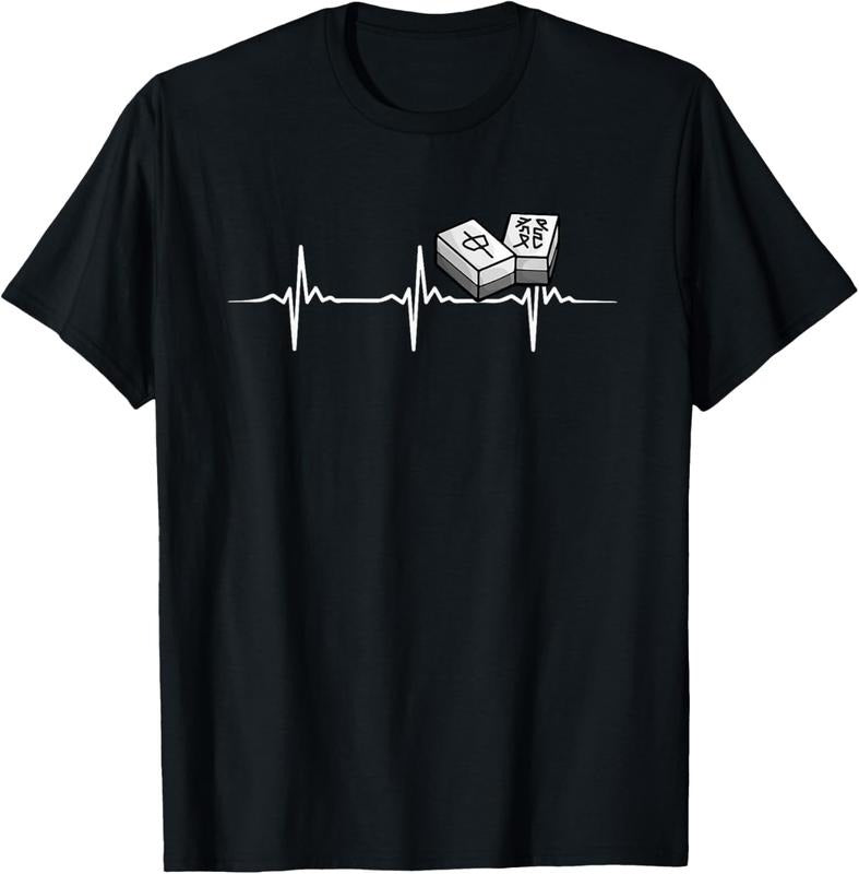 Mahjong Heartbeat T-Shirt Hoodie, Sweatshirt | DripVista.com