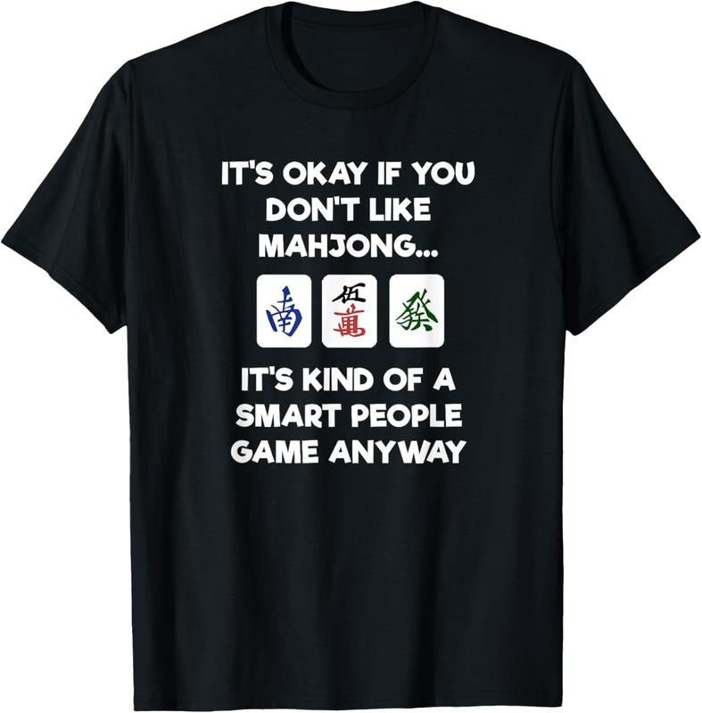 Mahjong T-Shirt - Funny Mahjong Smart People T-Shirt Hoodie, Sweatshirt | DripVista.com