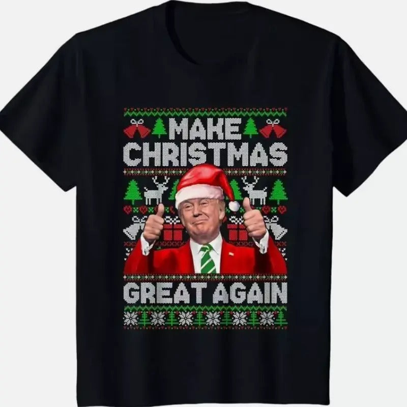 Make Christmas Great Again D. Trump American President T-shirt- unisex t shirt Womenswear Hoodie, Sweatshirt | DripVista.com