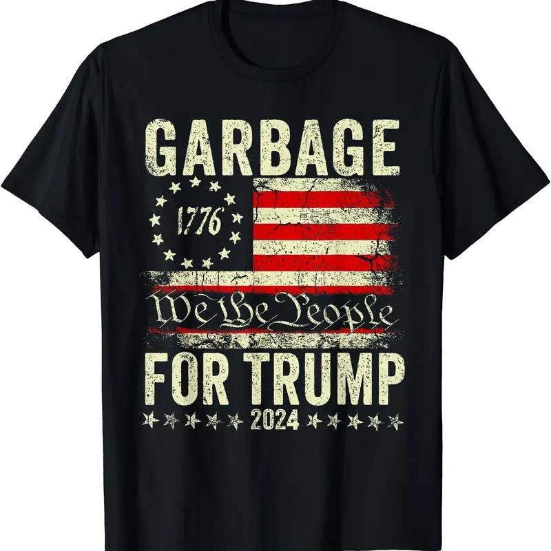 Make Garbage Great Again | Garbage For Trump 2024 T-Shirt Hoodie, Sweatshirt | DripVista.com