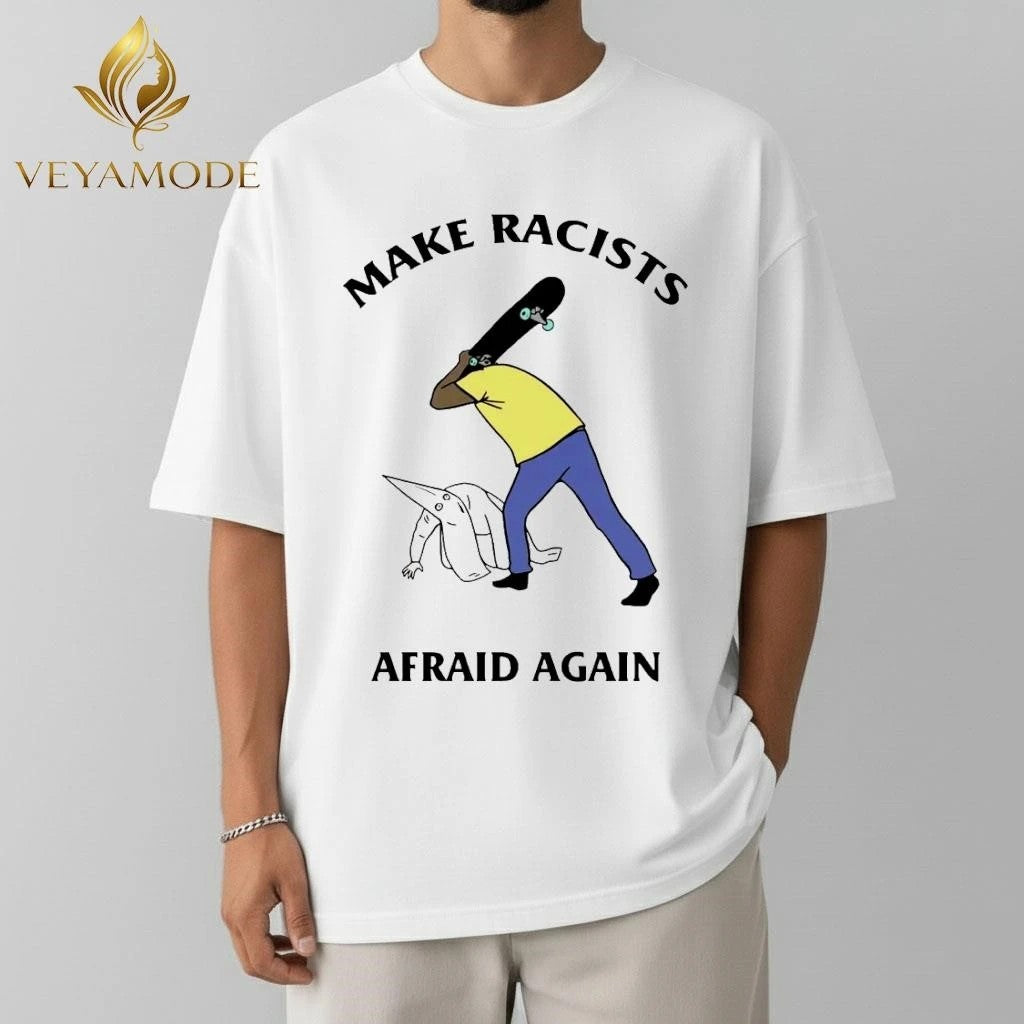 Make Racists afraid again Secret society mask tee
