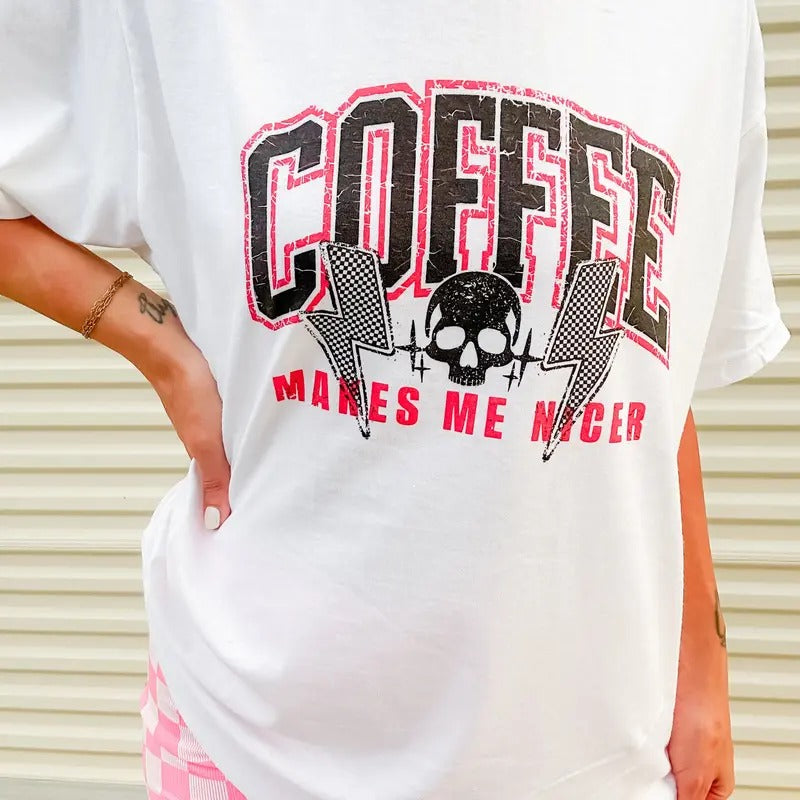 Makes Me Nicer Graphic Top