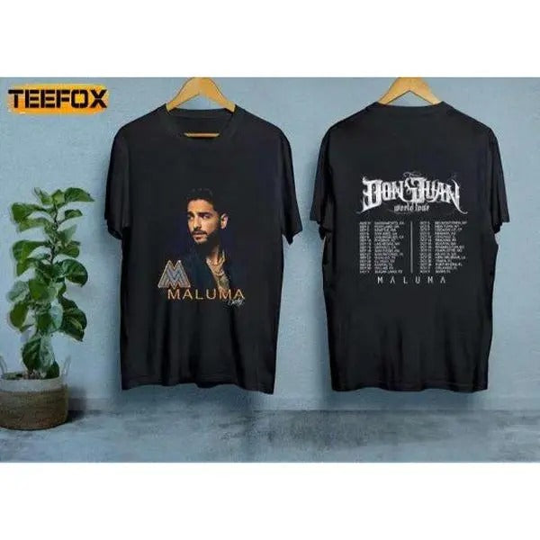 Maluma Don Juan Tour Dates Short-Sleeve T-Shirt Hoodie, Sweatshirt | DripVista.com