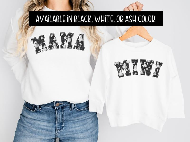 Mama & Mini Halloween Sweatshirt T-Shirts, Hoodie | DripVista.com