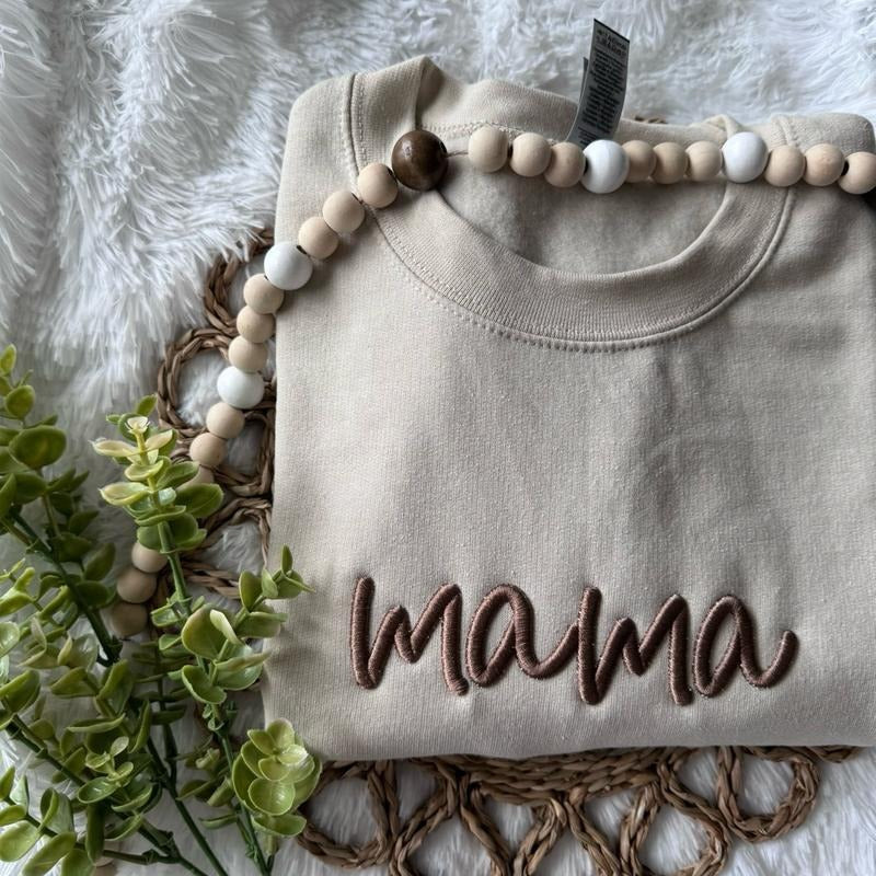 Mama 3D Puff Embroidery Sweatshirt T-Shirts, Hoodie | DripVista.com