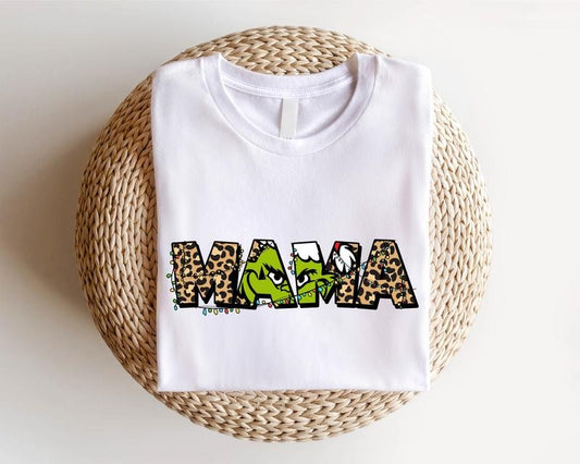 Mama Christmas Shirt, Christmas Mom T-Shirt, New Mom Gift Tee, Trendy Mother Shirt For Christmas, Mama To Be Xmas Tee, Grandma Christmas Gift Tee.