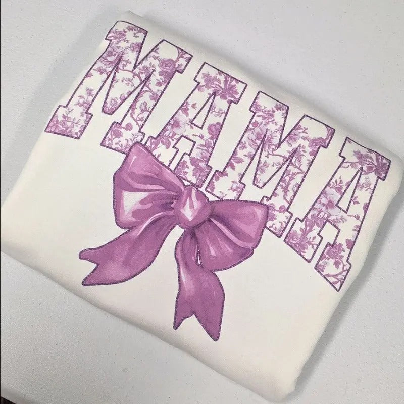 Mama Floral Purple Easter Graphic Tee or Sweatshirt Hoodie | DripVista.com