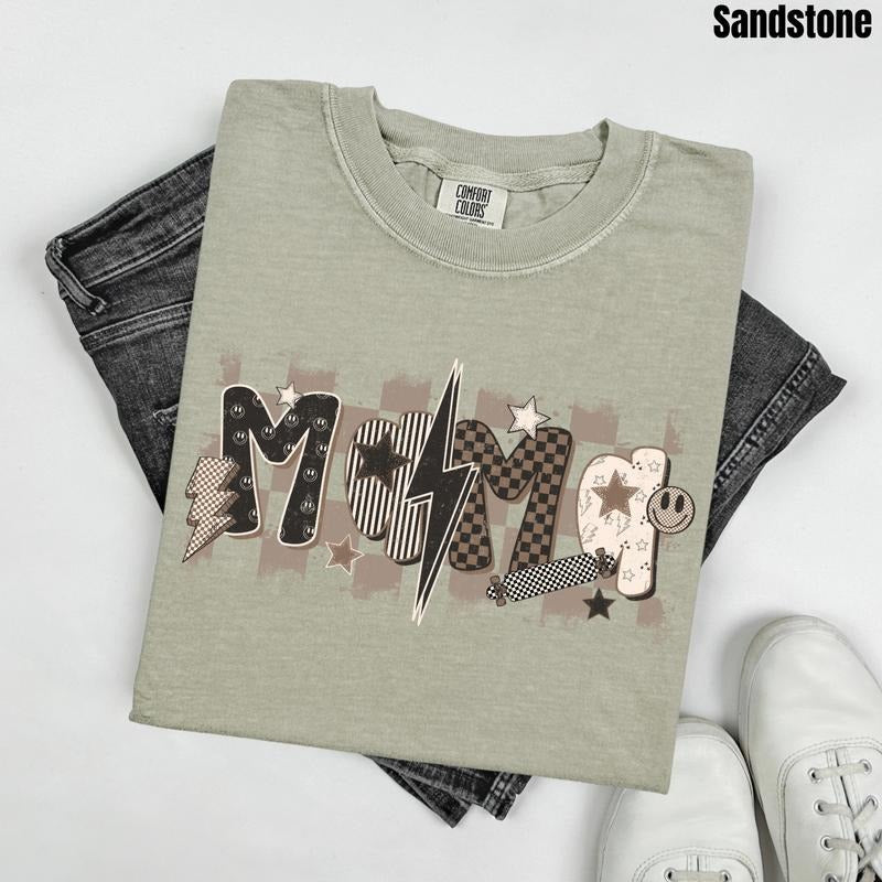 Mama Smiles & Lightning Comfort Colors T-Shirt 'NLB' Hoodie, Sweatshirt | DripVista.com