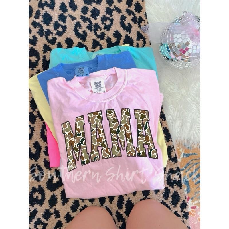 Mama Tan Duck Camo T shirt  | Blossom comfort colors t shirt Hoodie, Sweatshirt | DripVista.com