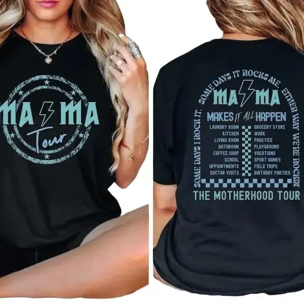 Mama rock tour shirt, funny Mothers gift Hoodie, Sweatshirt | DripVista.com