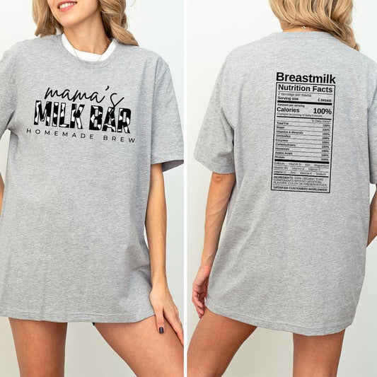 Mama's Milk Bar Shirt Breastfeeding T-Shirt Funny Breastfeeding Tee Baby Shower Gift Gift For New Mom Milk Bar Breast feeding Mama Tee