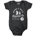 Mamas Milk Brewing Co Baby Bodysuit Funny Breast Feeding Brewery Joke Jumper for Infants Funny Baby Onesies Funny Sarcastic Onesie Novelty Onesie Black -