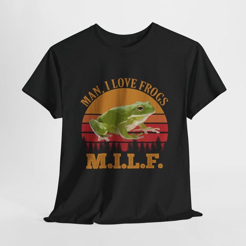 Man I Love Frogs M.I.L.F. Vintage Frog T-Shirt Hoodie, Sweatshirt | DripVista.com