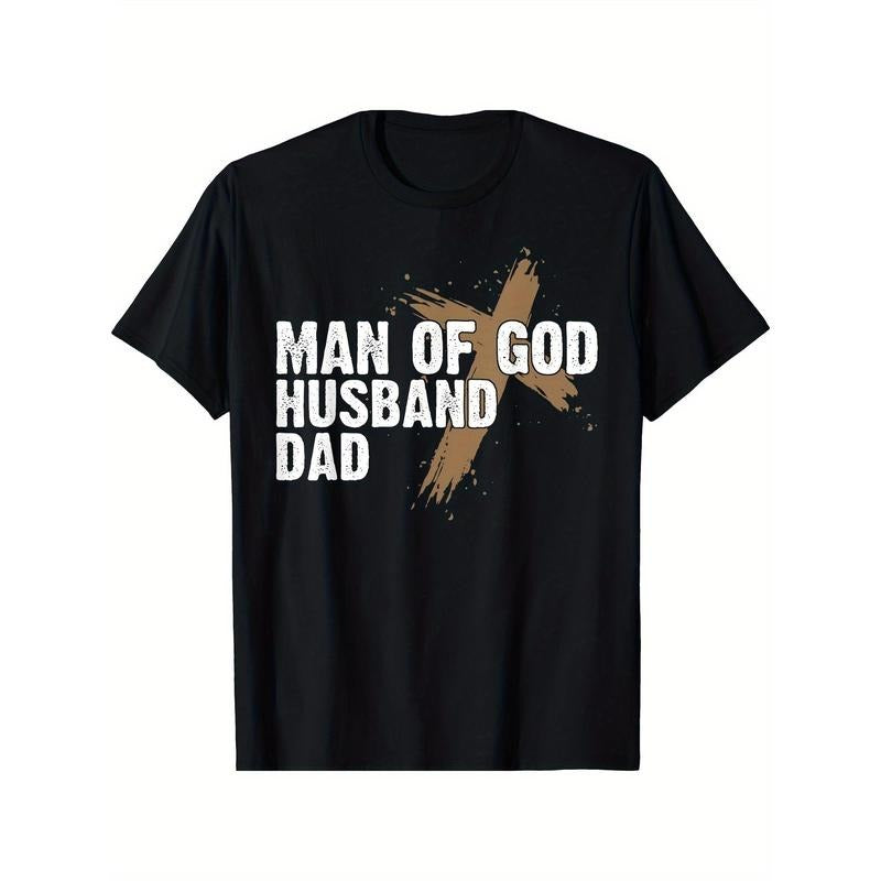 Man Of God Husband Dad Christian Faith Father's Day Gift T-Shirt made in usa Hoodie, Sweatshirt | DripVista.com