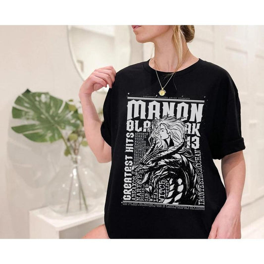 Manon Blackbeak Greatest Hits Concert Tee | OFFICIALLY LICENSED | Sarah J. Maas SJM Throne of Glass ToG Abraxos The Thirteen 13