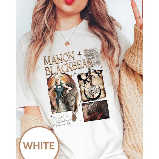 Manon Blackbeak Throne of Glass Shirt,SJM ACOTAR Crescent City,The Thirteen Shirts, From Now Until The Darkness Claims Us