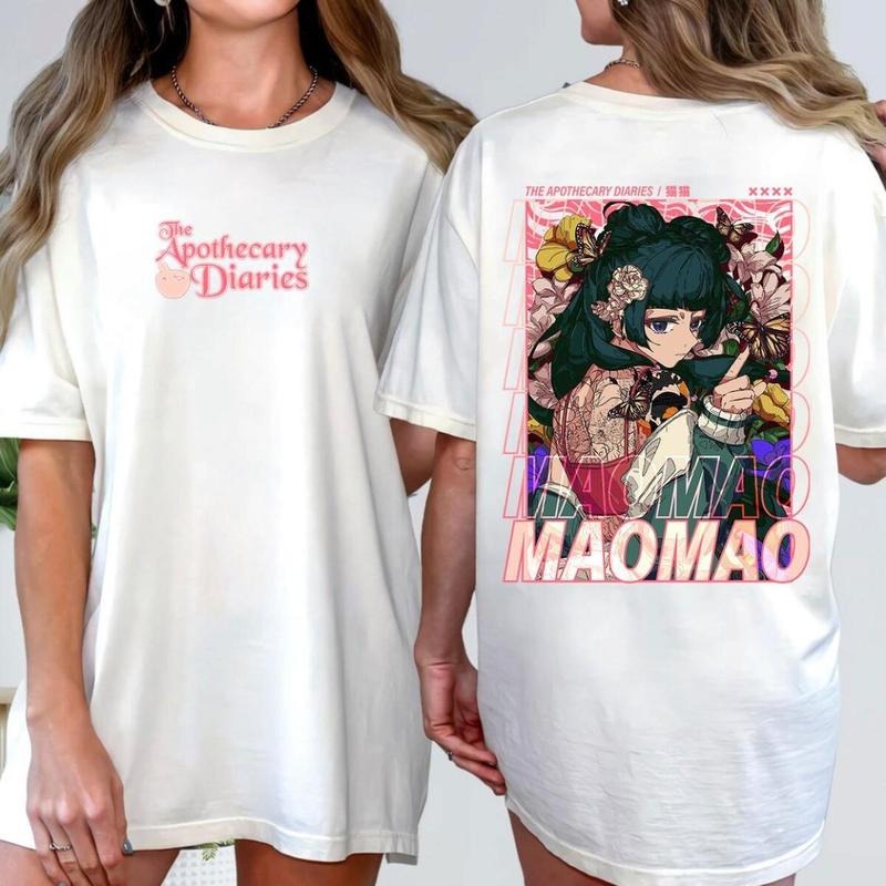 Maomao Apothecary Diaries Fanart Shirt, Anime Trend Shirt, Wardrobe Staple, For Any Season, Soft Cotton Blend, Breathable Comfort