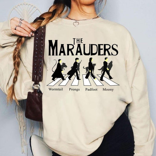 Marauder Varsity Sweatshirt Marauder Team Shirt Wormtail Sweatshirt Graphic Tee Unisex Autumn Winter Casual Pullovers Hoodies Booktok The Marauders Era Shirt