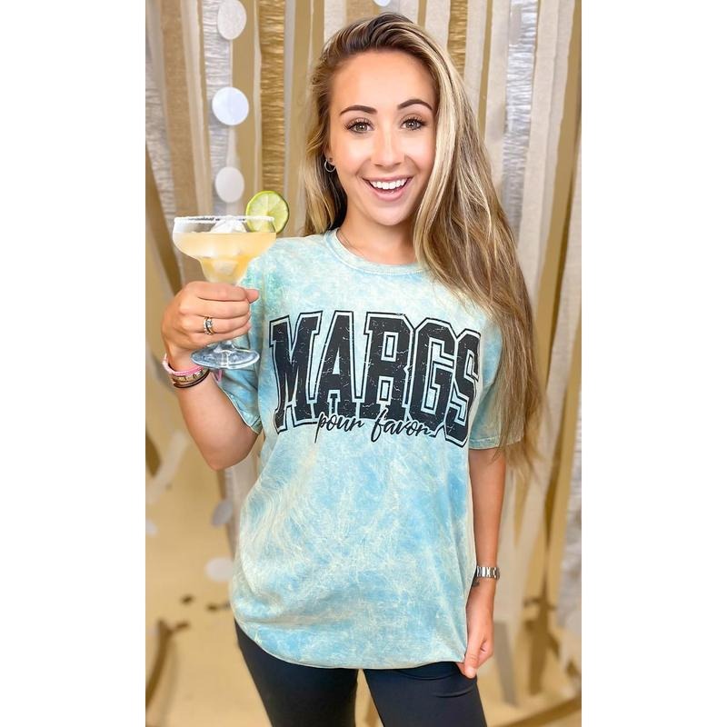 Margs Pour Favor Mineral Washed Graphic Shirt Hoodie, Sweatshirt | DripVista.com