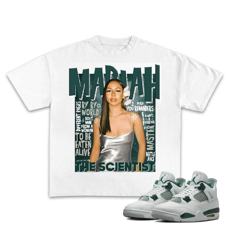 Mariah Buckles Unisex T-shirt, Shirt To Match Sneaker 4S Oxidized Green, Shirt To Match You Kicks Cotton T-Shirt Clothing...
