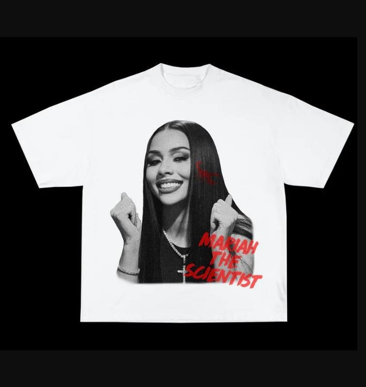 Mariahh scientist Red White Tee Hoodie, Sweatshirt | DripVista.com