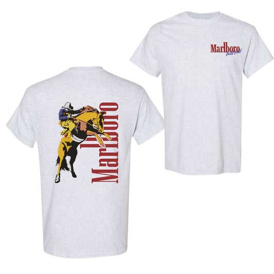 Marlboro 2 side printed T-shirt, Vintage Malboro shirt, trending shirt, summer tee, Full Color, Full Size style 02