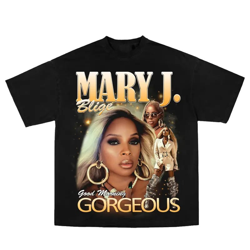 Mary J Blige Shirt Vintage Rapper Rap R&B 2025 Tour Shirt Men Women Y2K Streetwear Hoodie, Sweatshirt | DripVista.com