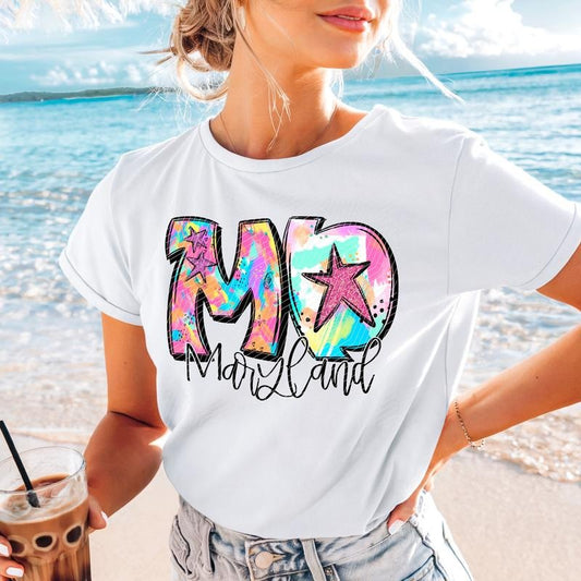 Maryland Neon Splash DTF Transfers - THIS IS NOT A SHIRT
