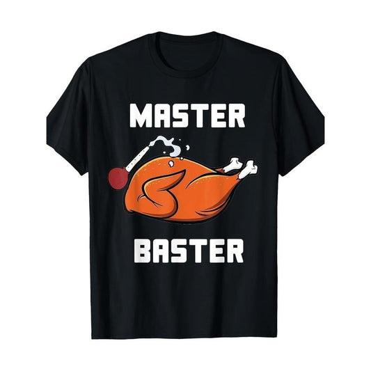 Master Blender Funny Turkey Straw Thanksgiving.Cotton T-shirt Made in USA