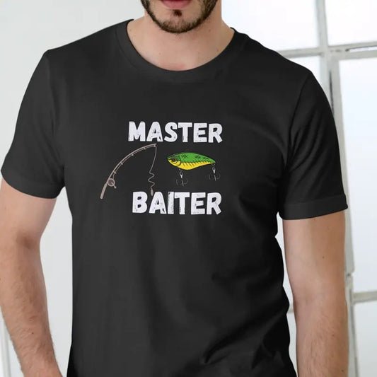 Master Fishing T-Shirt Unisex Cotton Versatile for Men and Women Comfortable Baiter T-Shirt - Menswear, Man Stylish Top