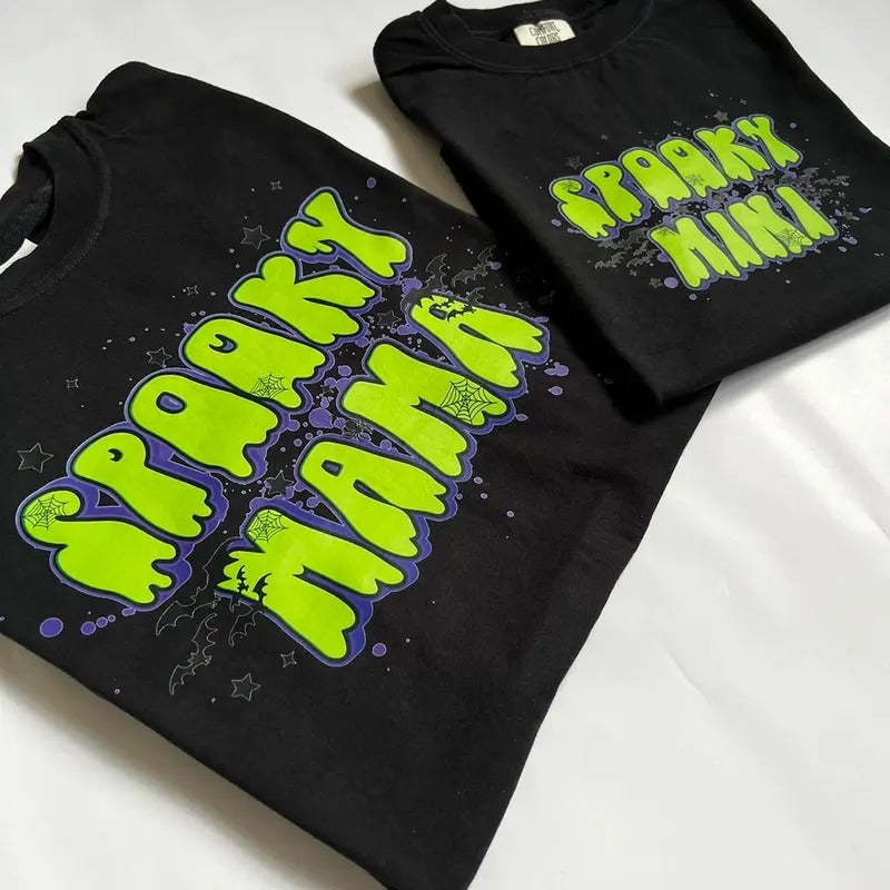 Matching Spooky Mama & Mini Shirts Hoodie, Sweatshirt | DripVista.com